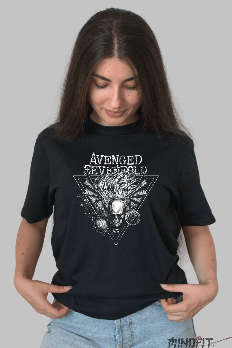 Tricou Rock Asking Alexandria - Mumia Apocaliptica dama negru