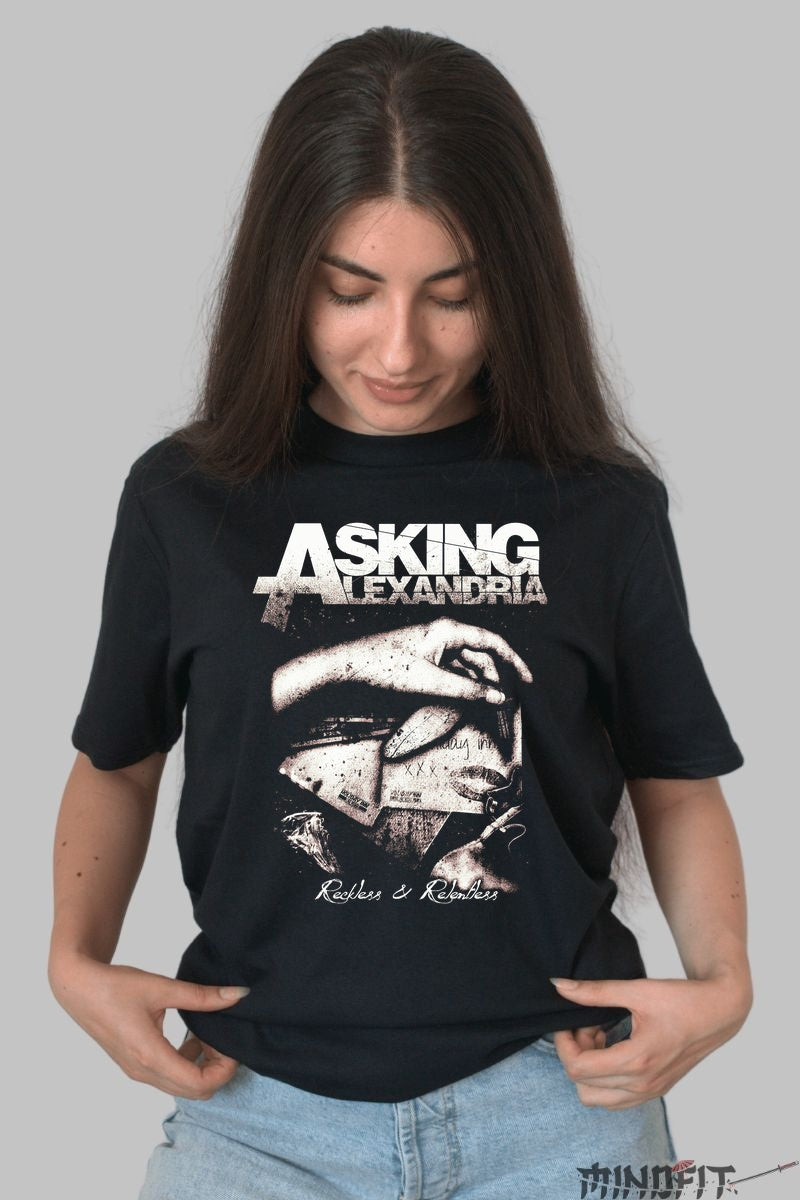 Tricou Rock Asking Alexandria - Reckless & Relentless dama negru
