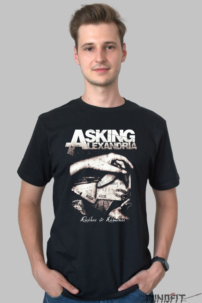 Tricou Rock Asking Alexandria - Reckless & Relentless barbat negru