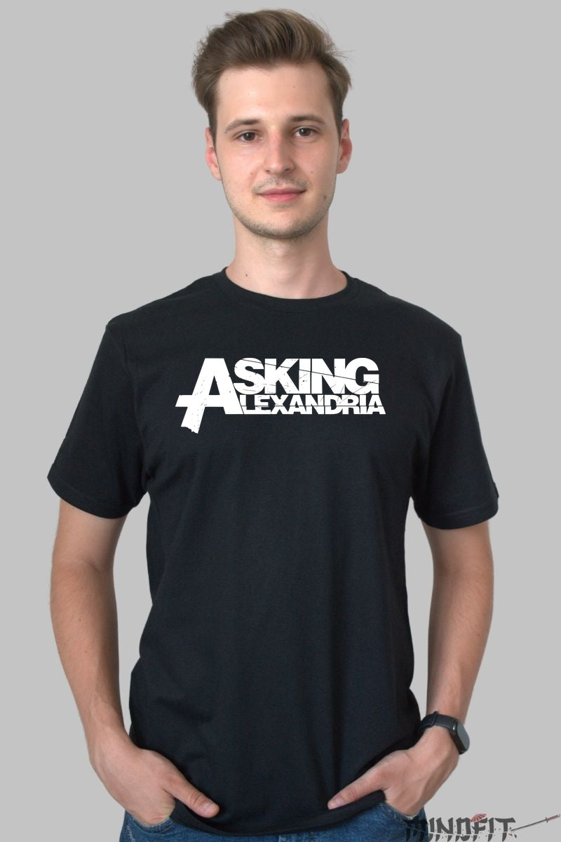 Tricou Rock Asking Alexandria - Skull & Roses Edition barbat negru
