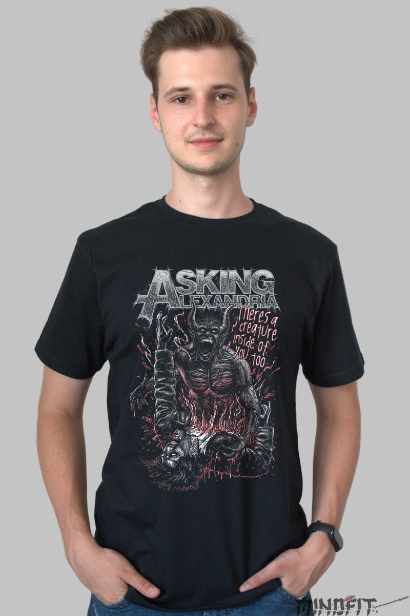 Tricou Rock Avenged Sevenfold - Tronul Intunericului barbat negru