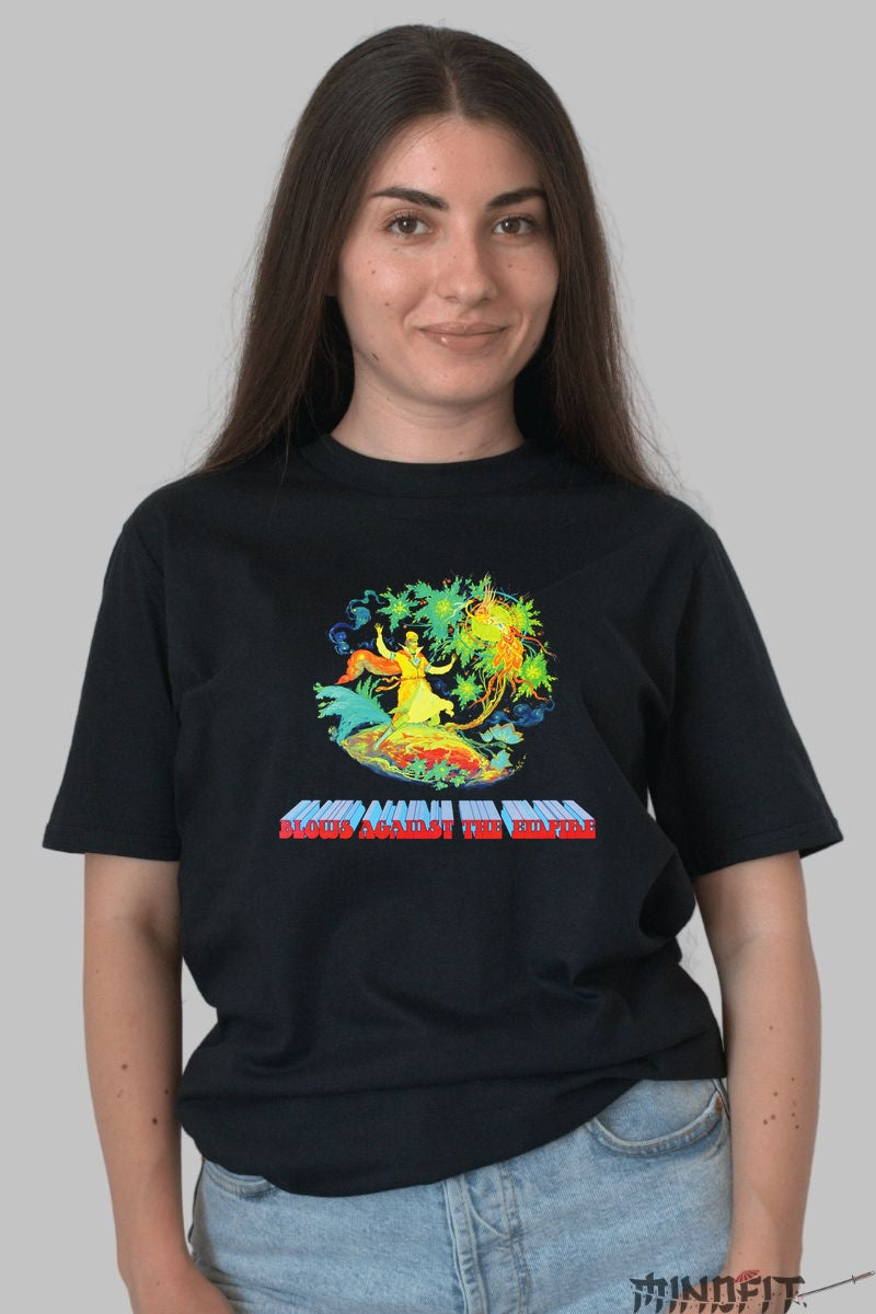 Tricou Rock Blows Against The Empire - Arta Psihedelica dama negru