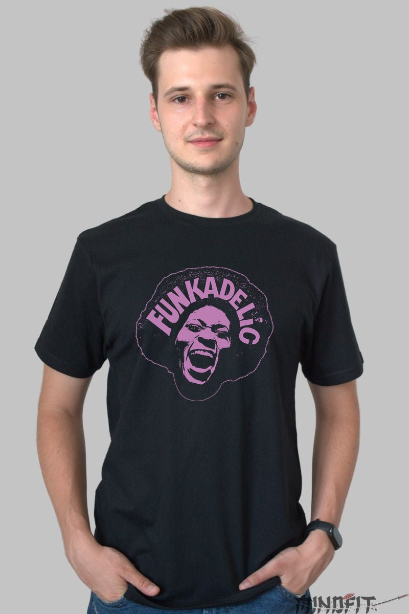 Tricou Rock Funkadelic - Vibe Psihedelic Anii '70 barbat negru