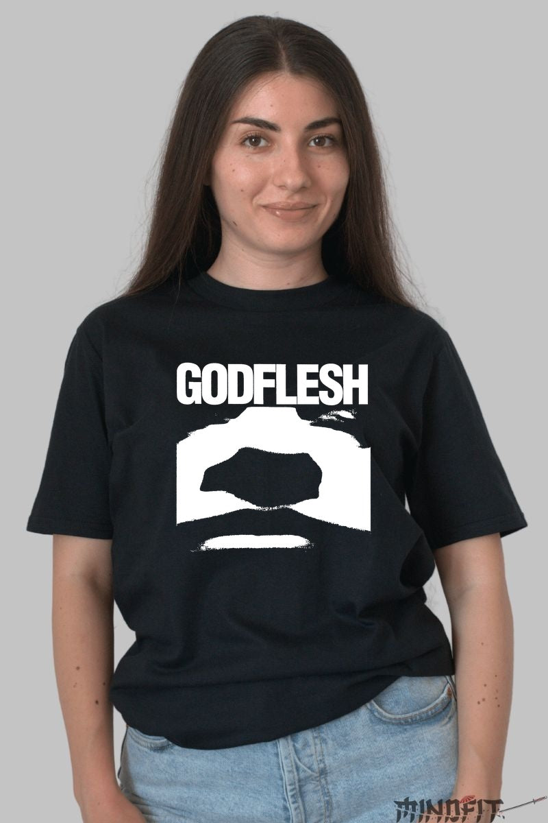 Tricou Rock Godflesh - Industrial Sound Impact dama negru
