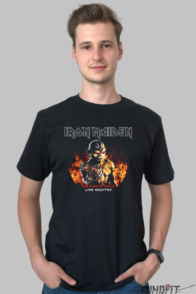 Tricou Rock Iron Maiden - The Book of Souls Live Chapter barbat negru
