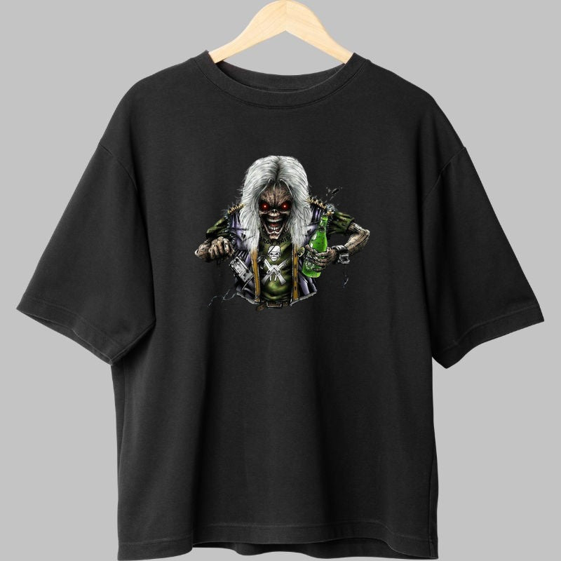 Tricou Rock Metal Beast - Edgy Skull Art fata