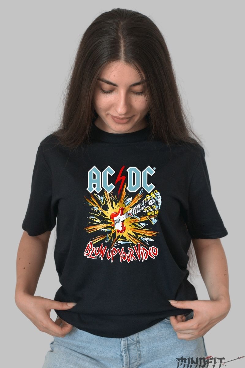 Tricou Rock Metallica - Death Viking Skull dama negru