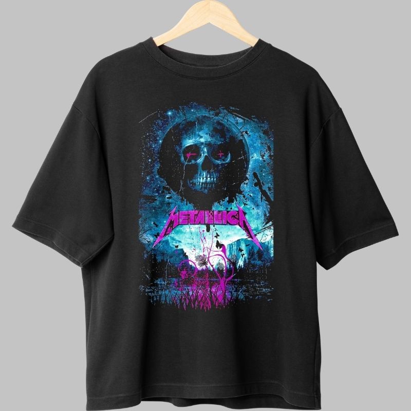 Tricou Rock Metallica - Grim Reaper Electric Aura negru