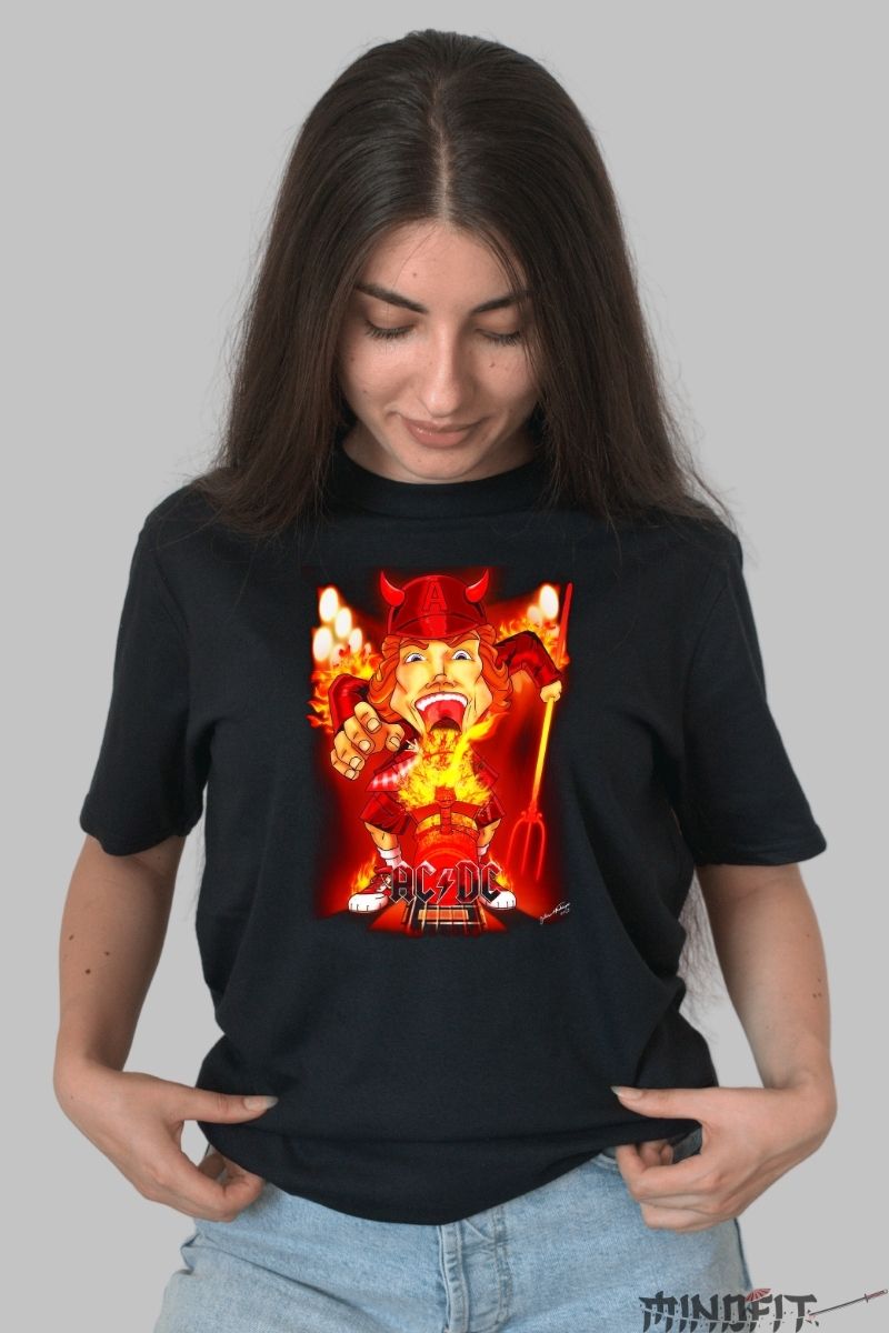 Tricou Rock Metallica - Skull in Headphones dama negru