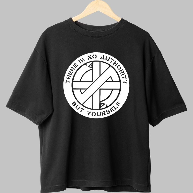 Tricou Rock Rebellion - No Authority But Yourself fata