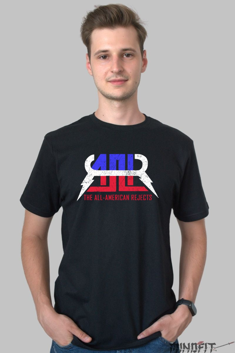 Tricou Rock The All-American Rejects - Logo Electric Vintage barbat negru