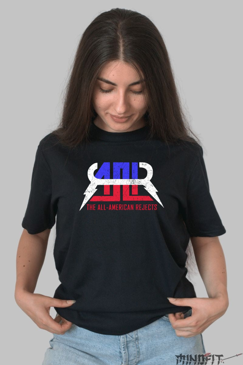 Tricou Rock The All-American Rejects - Logo Electric Vintage dama negru