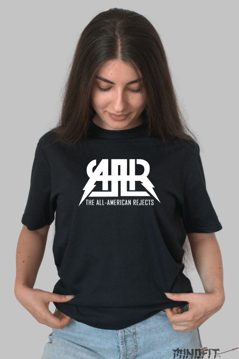 Tricou Rock The All-American Rejects - Logo Power Edition dama negru
