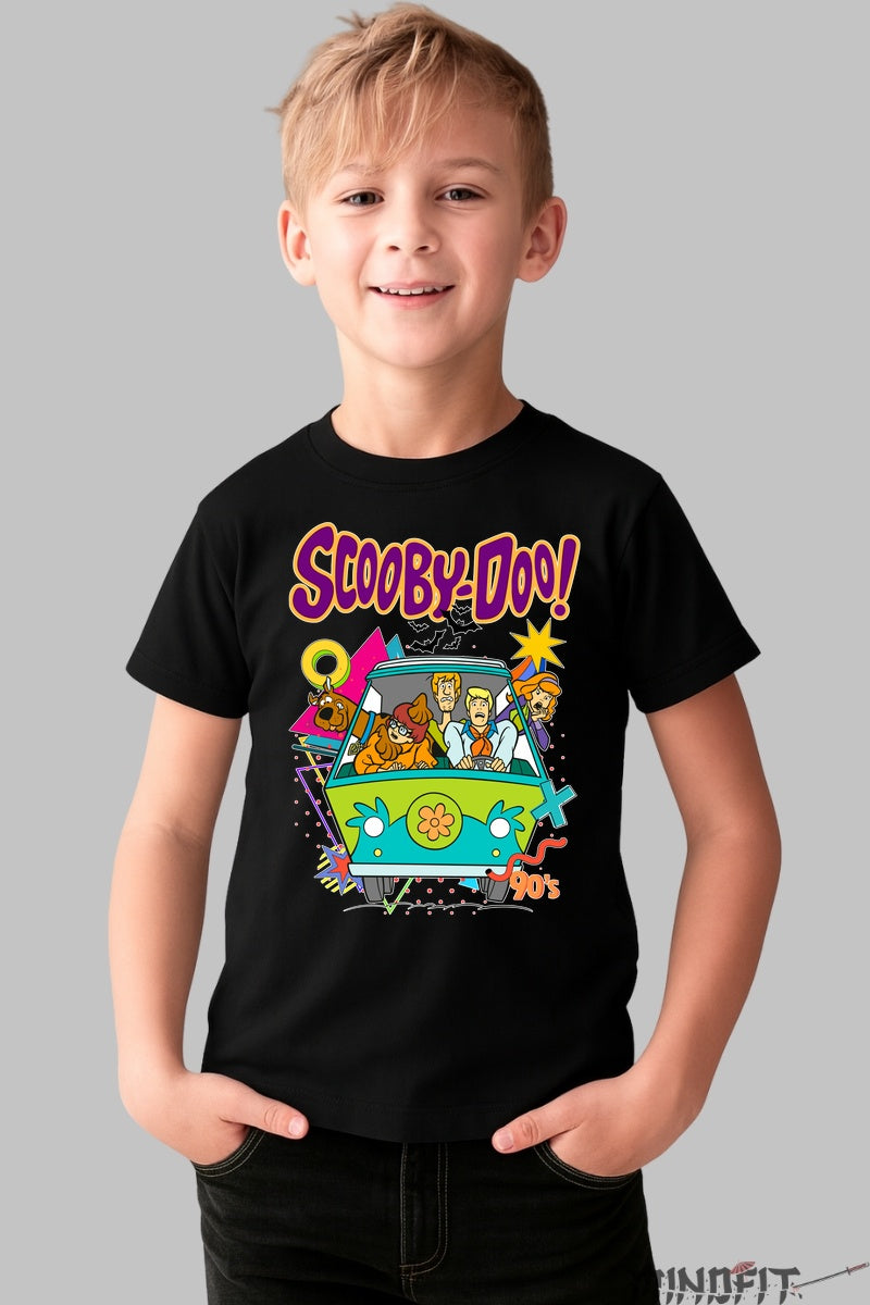 Tricou Scooby Doo 90-s - Cartoon Network baiat negru