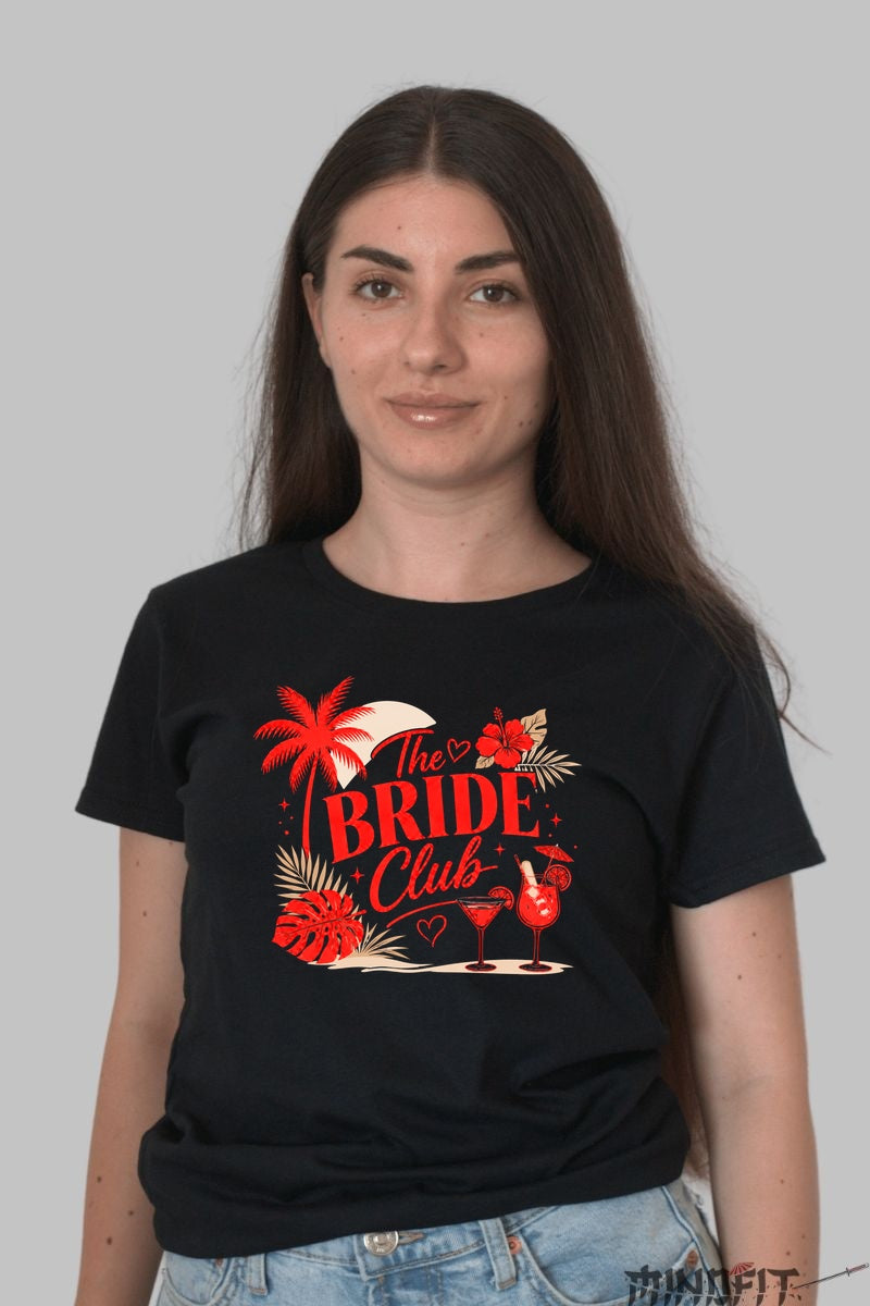 Tricou The Bride Club - Starea De Vacanta La Maxim Dama Negru