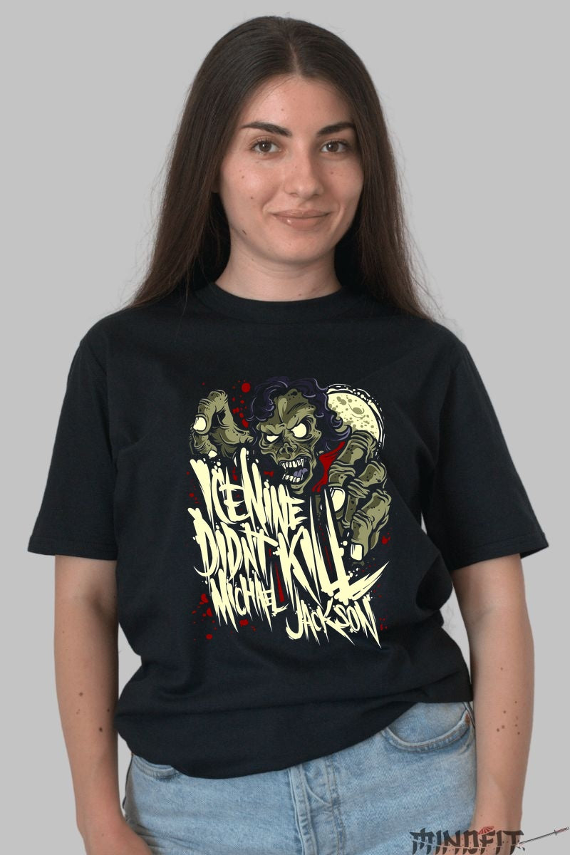 Tricou Thriller Vibe - Michael Jackson Zombie dama negru