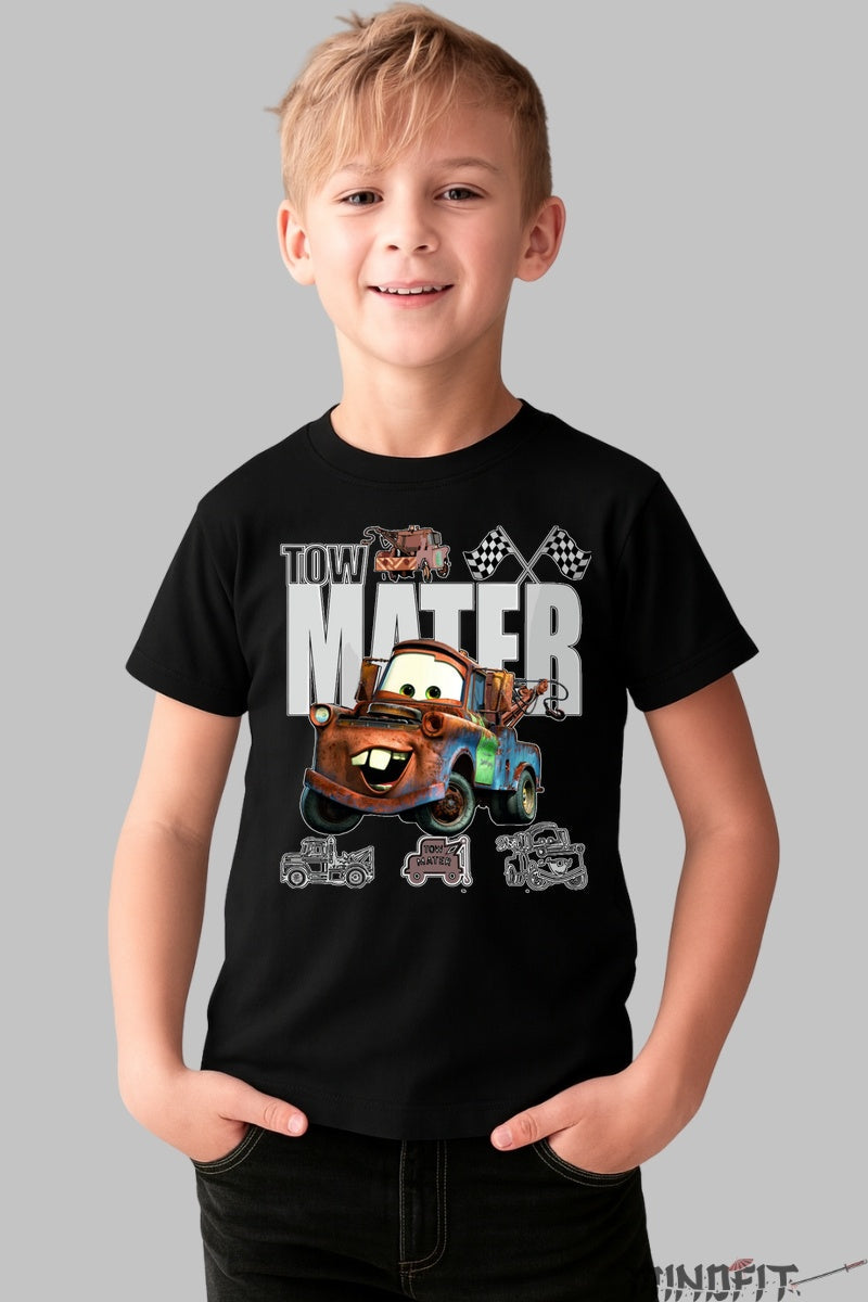 Tricou Tow Mater - Disney Cars baiat negru