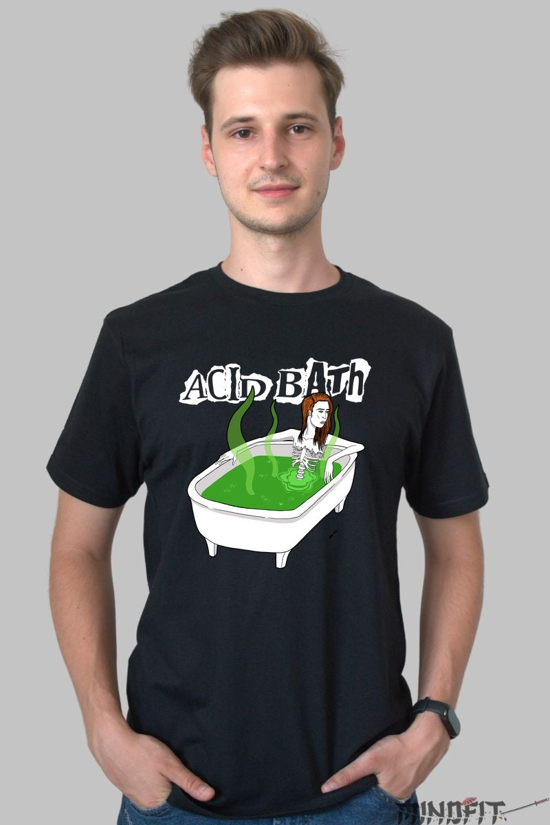 Tricou Urban Art - Acid Bath Vibe barbat negru
