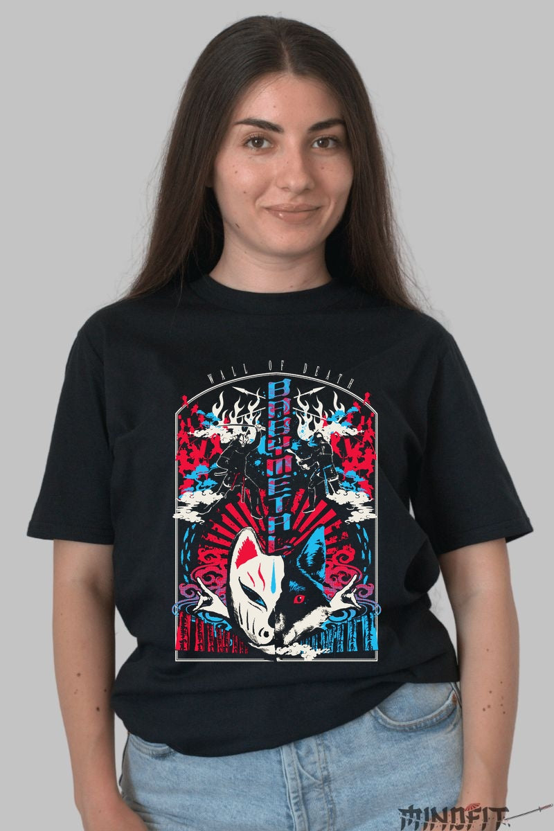 Tricou Wall of Death - Spiritul Lupului Urban fata negru