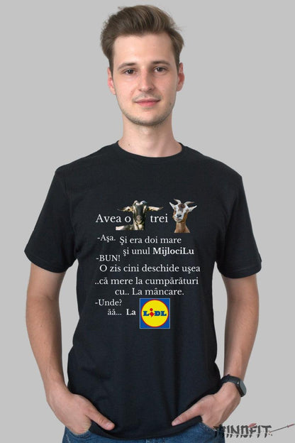 Tricou Personalizat TikTok Capra Cu Trei Iezi Mindfit Alb perfect pentru cei cu simțul umorului și pentru fanii trendurilor virale.
