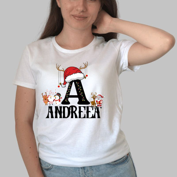 Tricou Craciun Cu Nume Personalizat