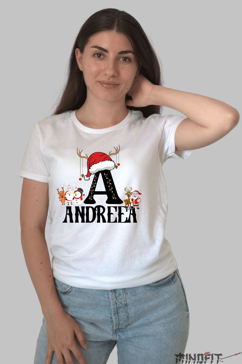 Tricou Craciun Cu Nume Personalizat