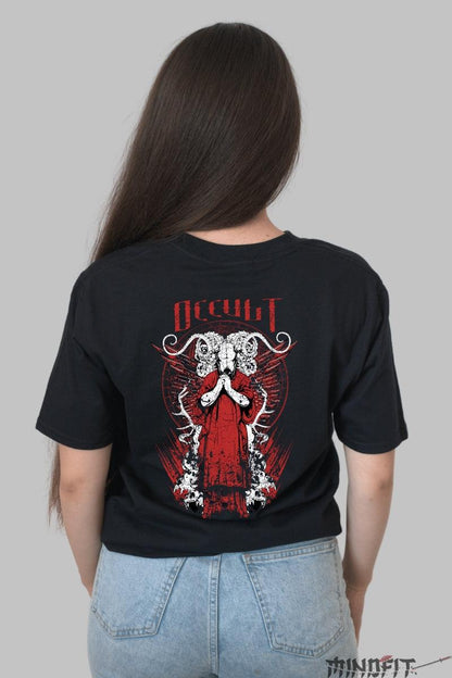 Spate Tricou Personalizat Negru Model Japonez Religion Dama