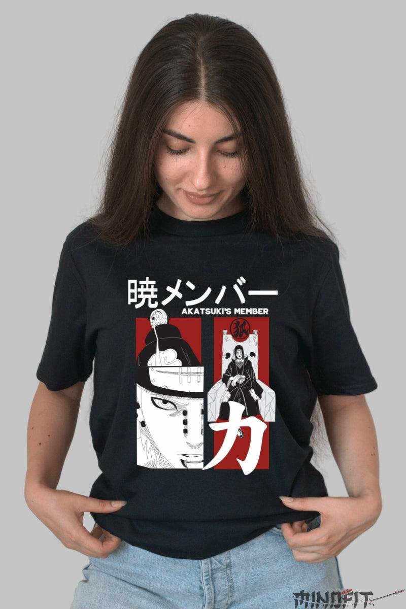 Tricou Anime Akatsuki Trio Itachi | Pain | Obito - Naruto