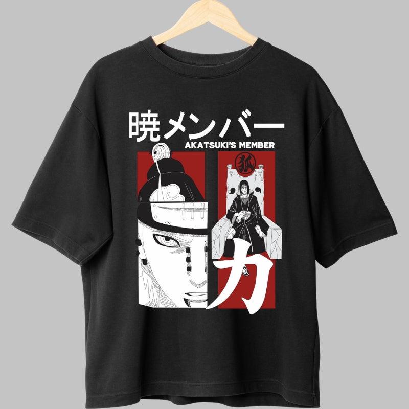 Tricou Anime Akatsuki Trio Itachi | Pain | Obito - Naruto