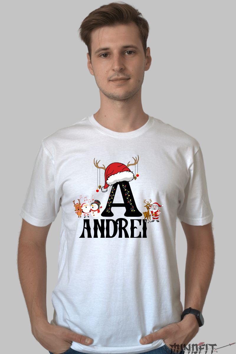 Tricou Craciun Cu Nume Personalizat