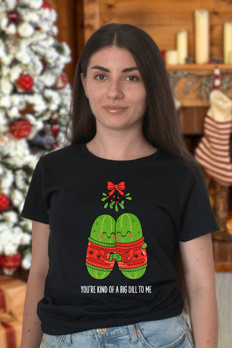 Set Tricouri Cuplu Pickles Love dama negru