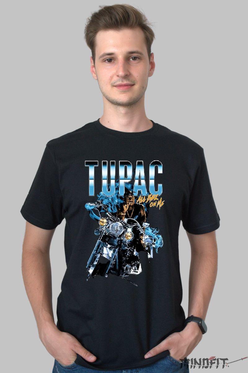 Tricou 2pac Cross Legend barbat negru fata