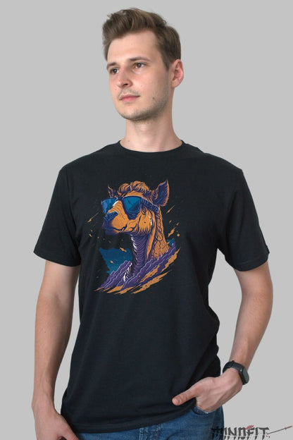 Tricou Alpaca Cool barbat negru fata