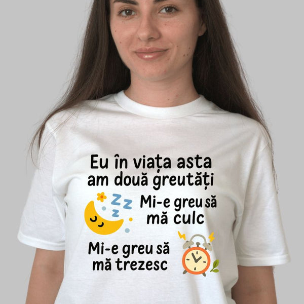 Tricou Amuzant - Am Doua Greutati