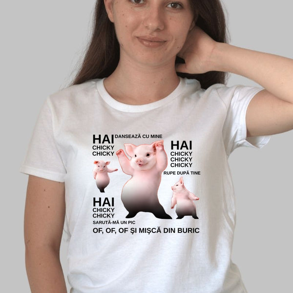 Tricou Amuzant – Chicky Chicky Dance