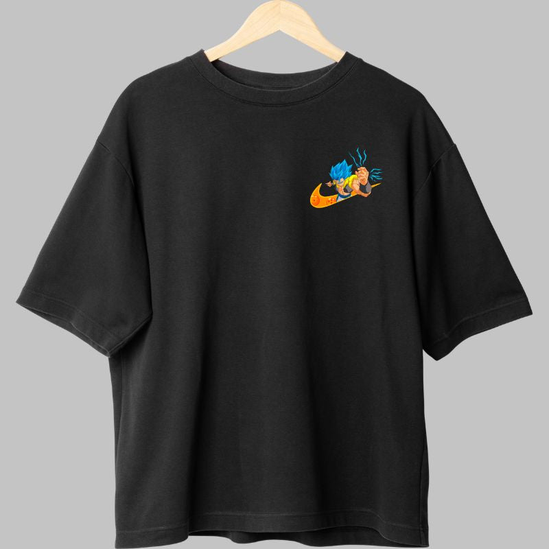 Tricou Anime Dragon Ball Son Goku Super Saiyan negru fata