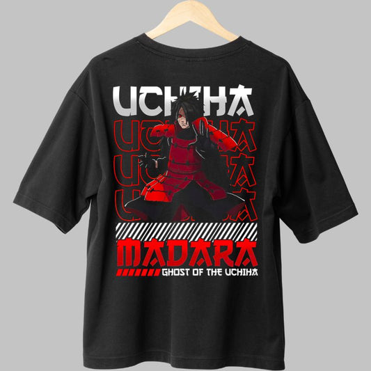 Tricou Anime Naruto Ghost Madara Of The Uchiha negru spate