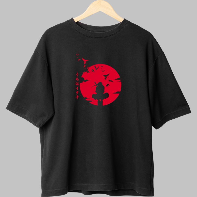 Tricou Anime Naruto Itachi Beyond The Light negru fata