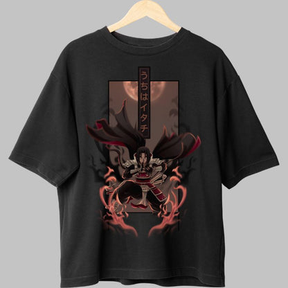 Tricou Anime Naruto Itachi The Uchiha Warrior negru fata
