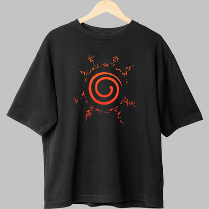 Tricou Anime Naruto Jinchuriki negru fata
