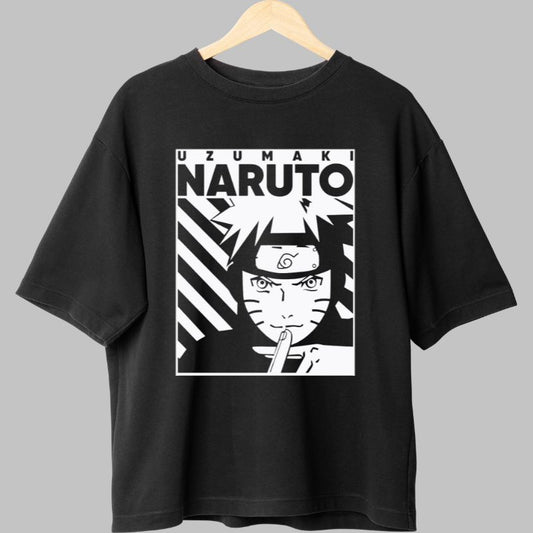 Tricou Anime Naruto Jutsu negru fata