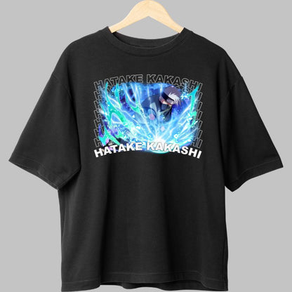 Tricou Anime Naruto Kakashi Is A Shinobi negru fata