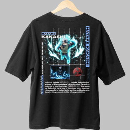 Tricou Anime Naruto Kakashi Is A Shinobi negru spate