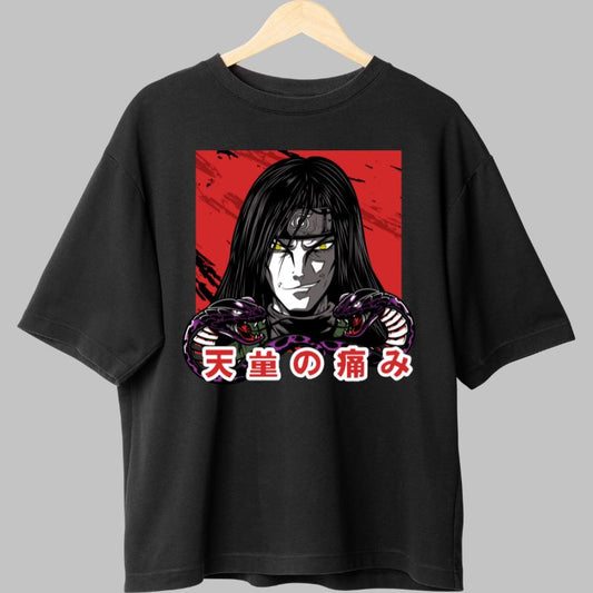 Tricou Anime Naruto Orochimaru And Pain negru fata
