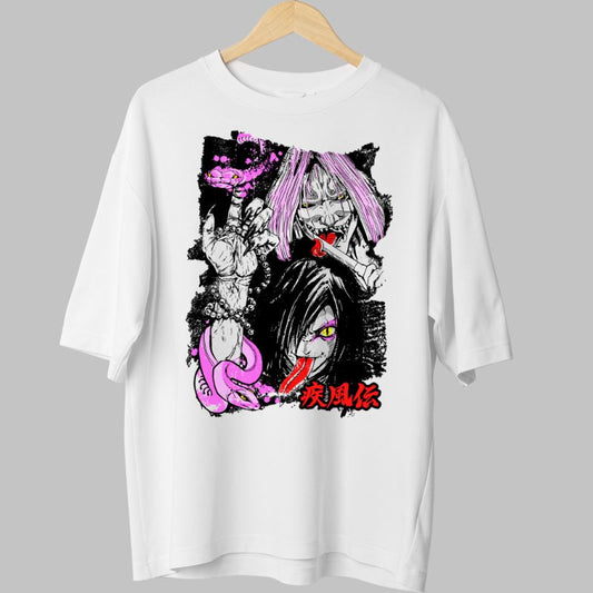 Tricou Anime Naruto Orochimaru Shippuden alb fata
