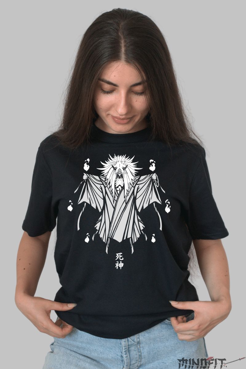 Tricou Anime Naruto Reaper Death dama negru fata