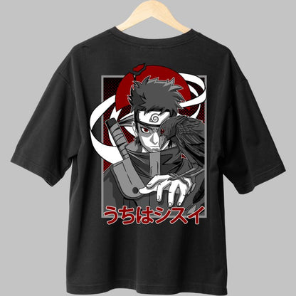 Tricou Anime Naruto Shisui Uchiha negru spate
