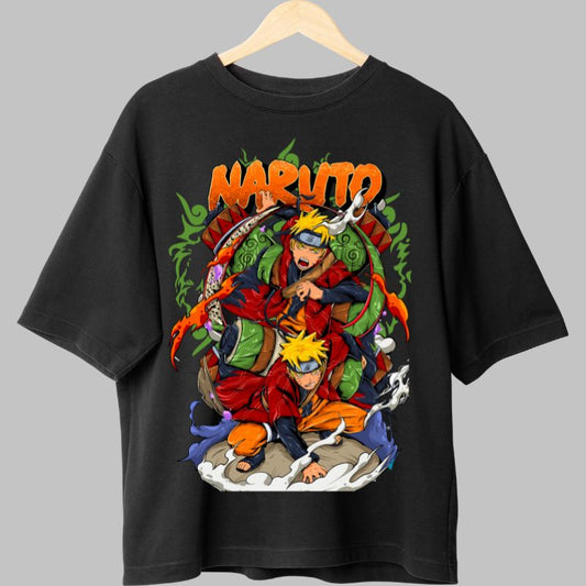 Tricou Anime Naruto Supreme Invocation negru fata