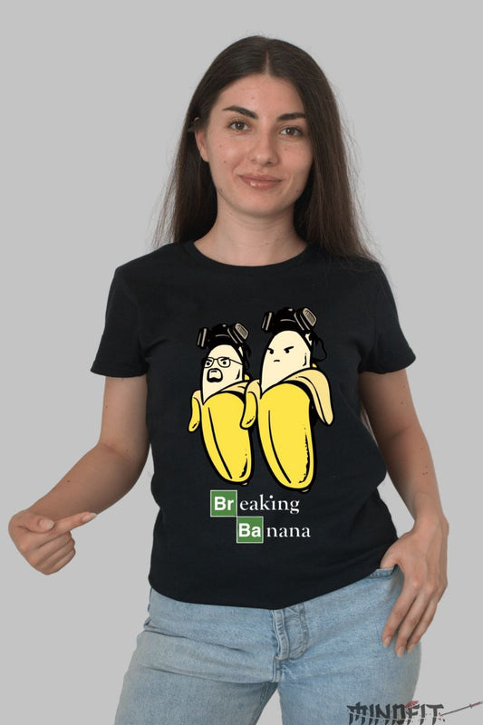Tricou Breaking Bad Banana dama negru fata