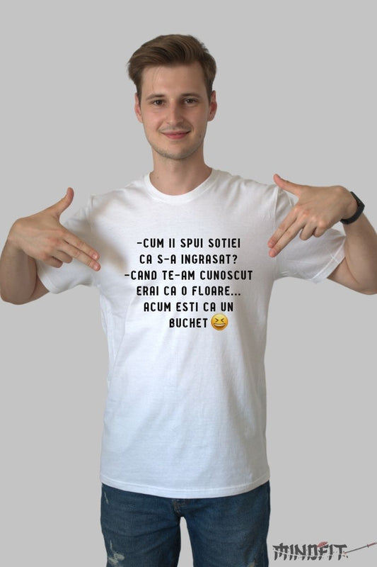 Tricou Funny Cu Mesaj Pentru Sotie barbat alb fata